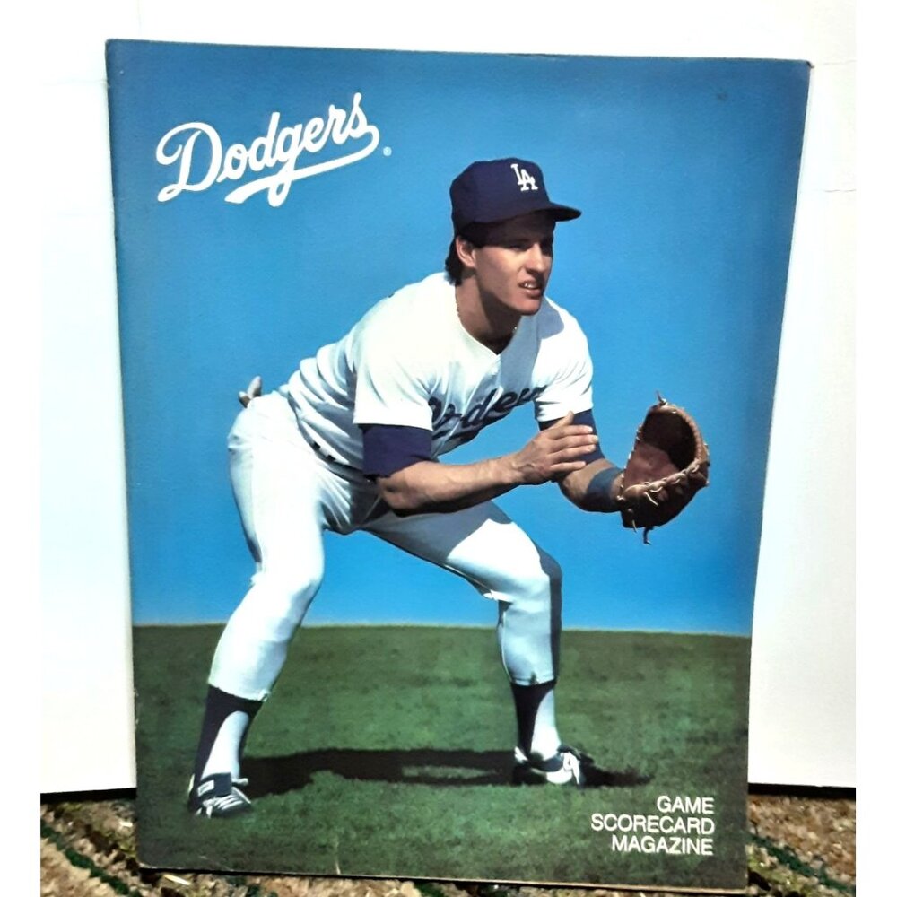 1984 Los Angeles Dodgers Giants Scorecard Magazine Steve Sax